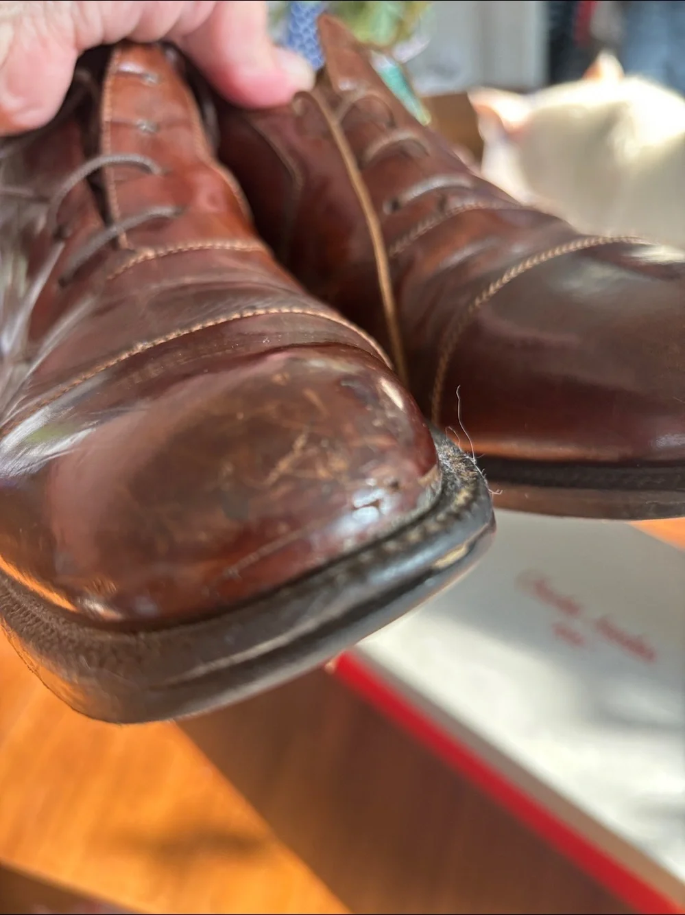 Johnston & Murphy Men's Brown Leather Lace-Up Boots